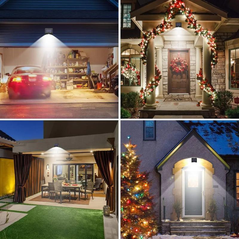 Skørter | 6-Pack Solar Motion Sensor Outdoor Light, Waterproof Wireless Security Lighting