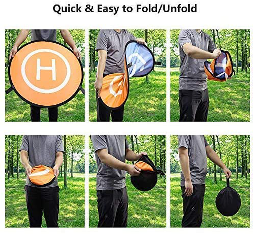 Skørter | KINBON Drone Landing Pads, Waterproof 30'' Universal Landing Pad Quick Folding Double-sided Quadcopter Landing Pads for RC Drones Helicopter DJI Spark Mavic Pro Phantom 2/3/4 Pro Inspire 2/1 3DR Solo