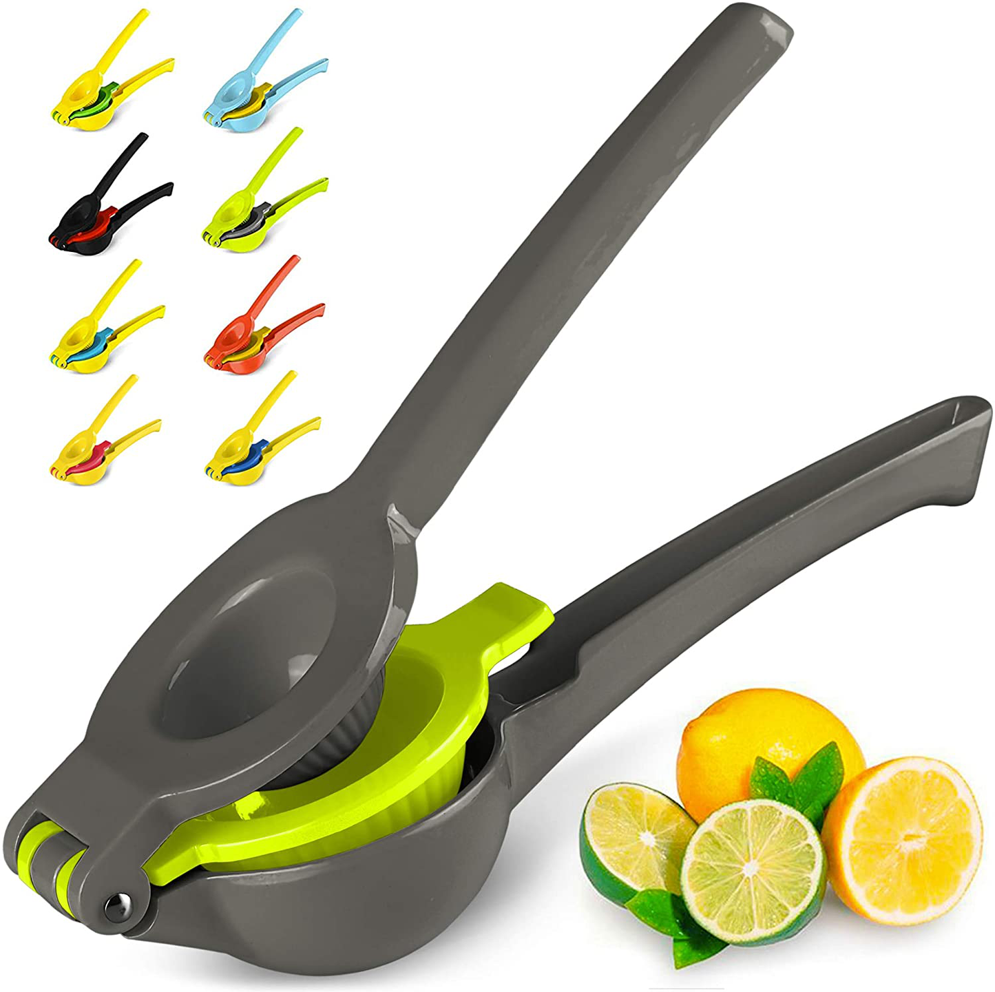 Skørter | Zulay Metal Lemon-Lime Press - Manual Citrus Juicer (Gray and Lime Punch)
