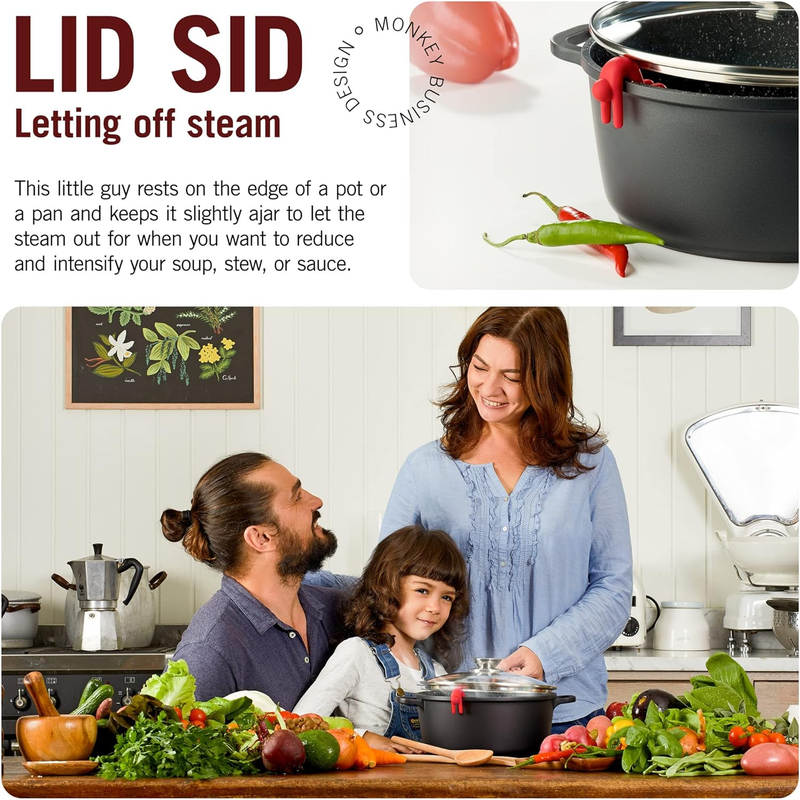 Skørter | Pot Lid Hebe-Holder - Keeps the Pots from Boiling Over