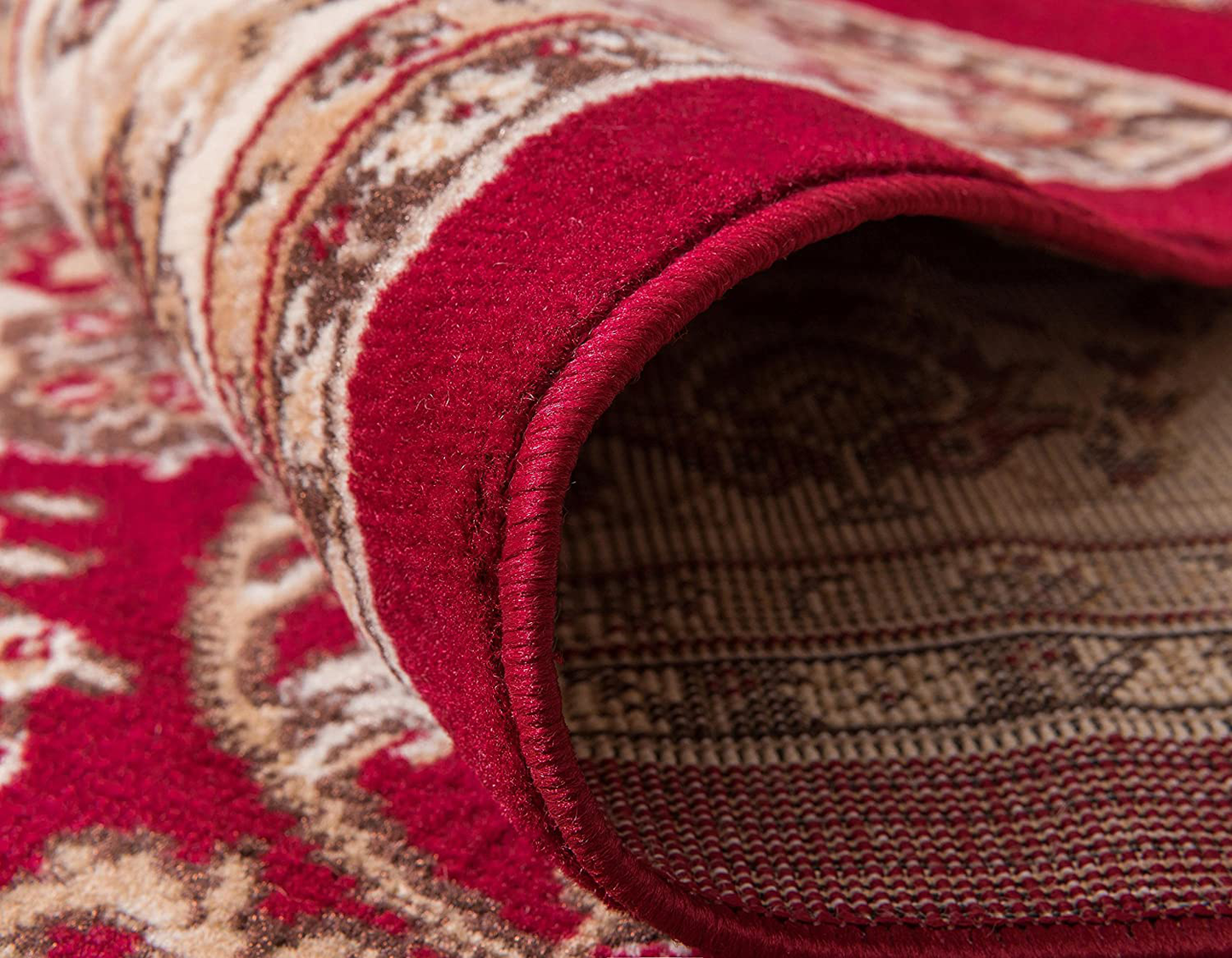 Skørter | Unique Loom Kashan Traditional Floral Area Rug, 2 Feet 7 Inches x 10 Feet, Burgundy/Ivory