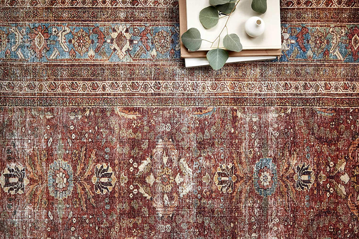 Skørter | Loloi II Layla LAY-02 Spice Traditional Runner Rug 2'-6" x 7'-6"