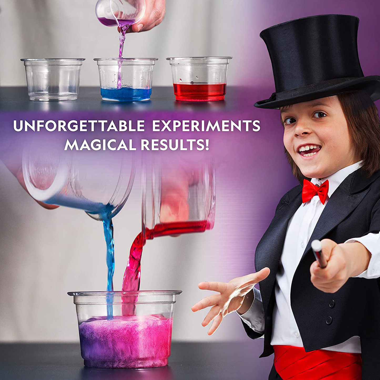 Skørter | NATIONAL GEOGRAPHIC Magical Chemistry Kit - Perform 10 Incredible Simple Tricks with Science, Create a Magic Show with White Gloves and Magic Wand