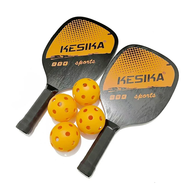 Skorter | 6 Piece Pickleball Paddle Set with 4 Pickleball Balls and Carrying Case
