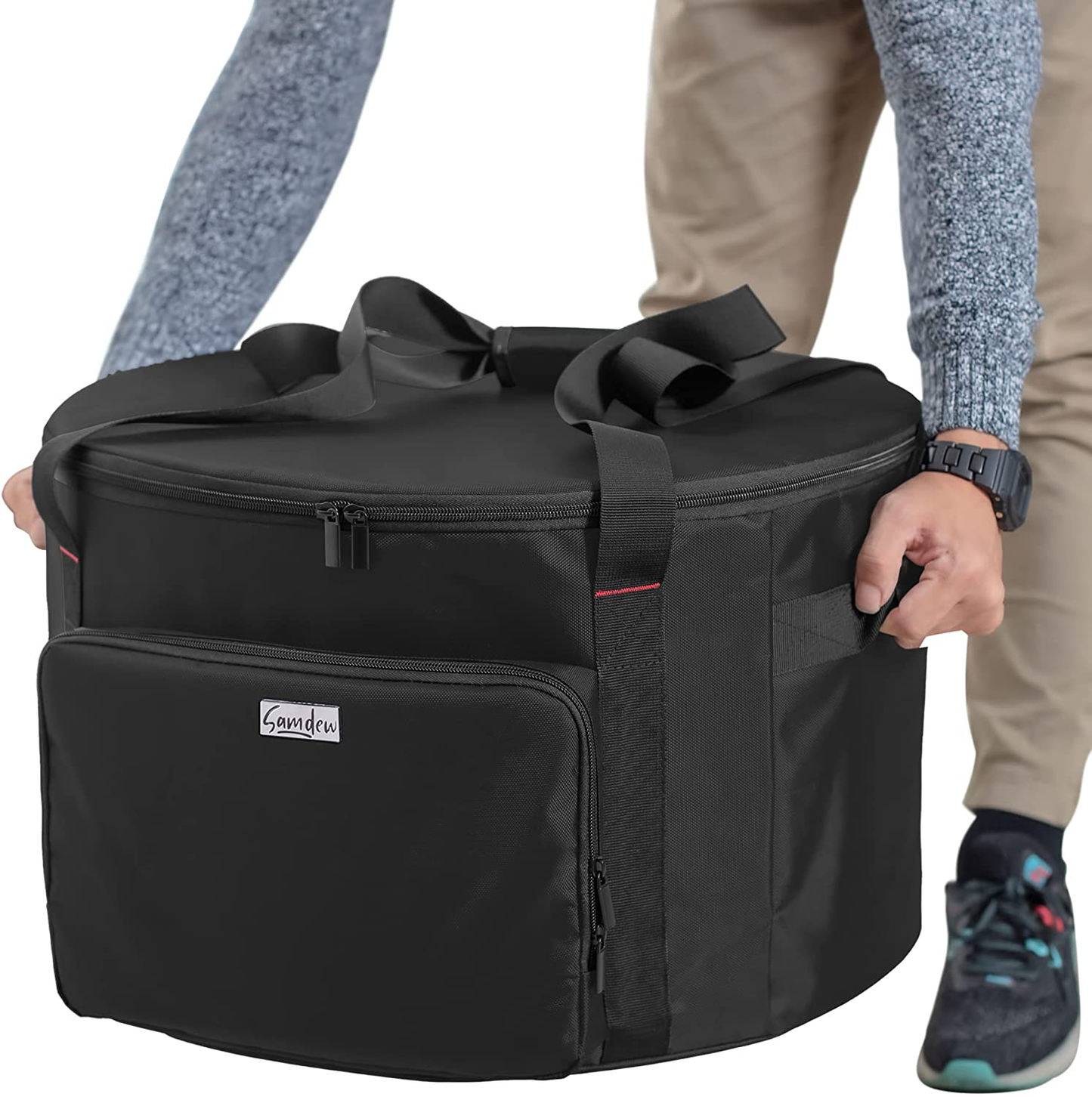 Skørter | SAMDEW 19-inch outdoor fireplace bag compatible with Outland Firebowl model 893 870 823, Firebowl travel carry bag for 19-inch diameter propane gas fireplace, black, bag only