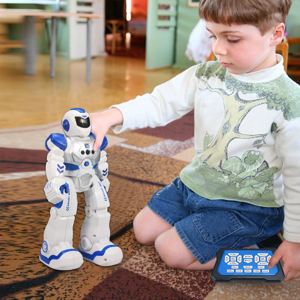 Skorter | Remote Control Robot for Kids, Sikaye Intelligent Programmable Robot with Infrared Controller Toys, Dance, Sing, Moonwalk and LED Eyes, Motion-Sensitive Robot Kit for Kids (Yellow)
