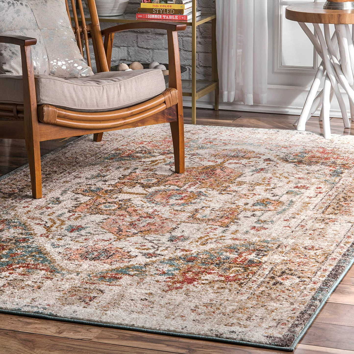Skørter | nuLOOM Shane Persian Vintage Rug, 3' x 5', Beige