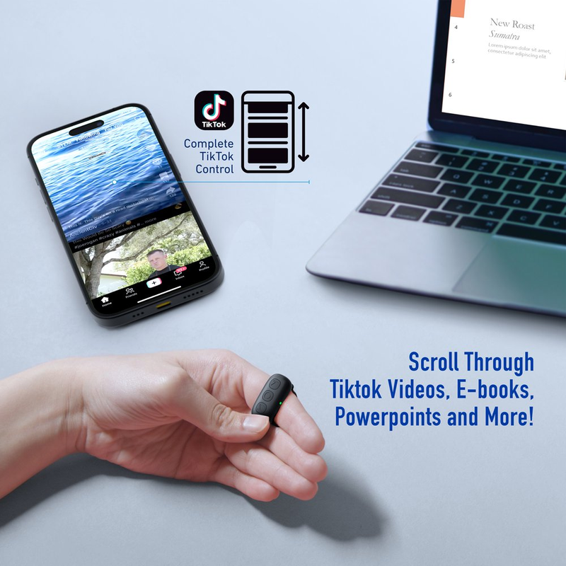 Skørter | Smart Remote Control Ring, Bluetooth Tiktok Rolling Ring