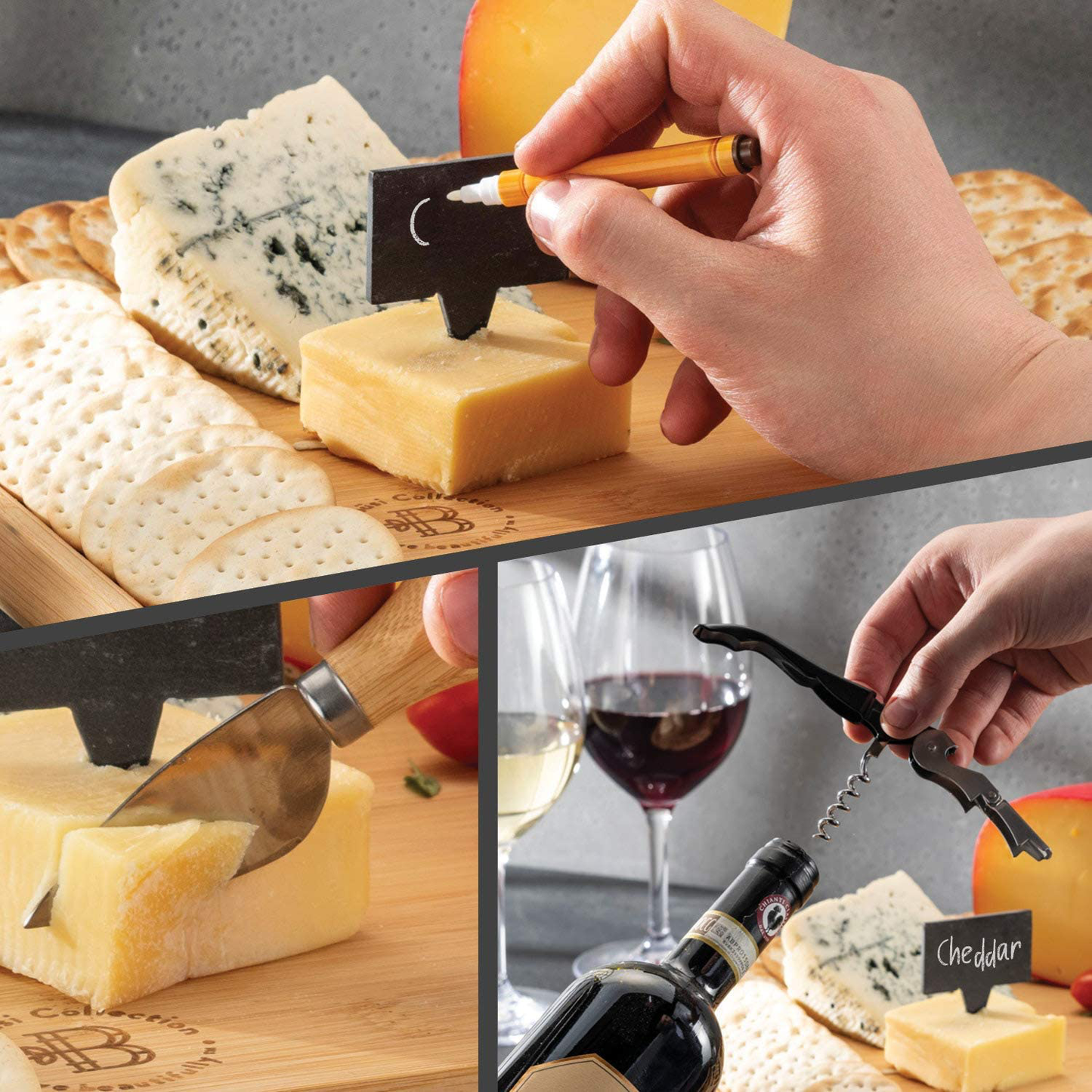 Skørter | Cheese board and knife set - Unique gift for wedding, housewarming, bridal shower, birthday