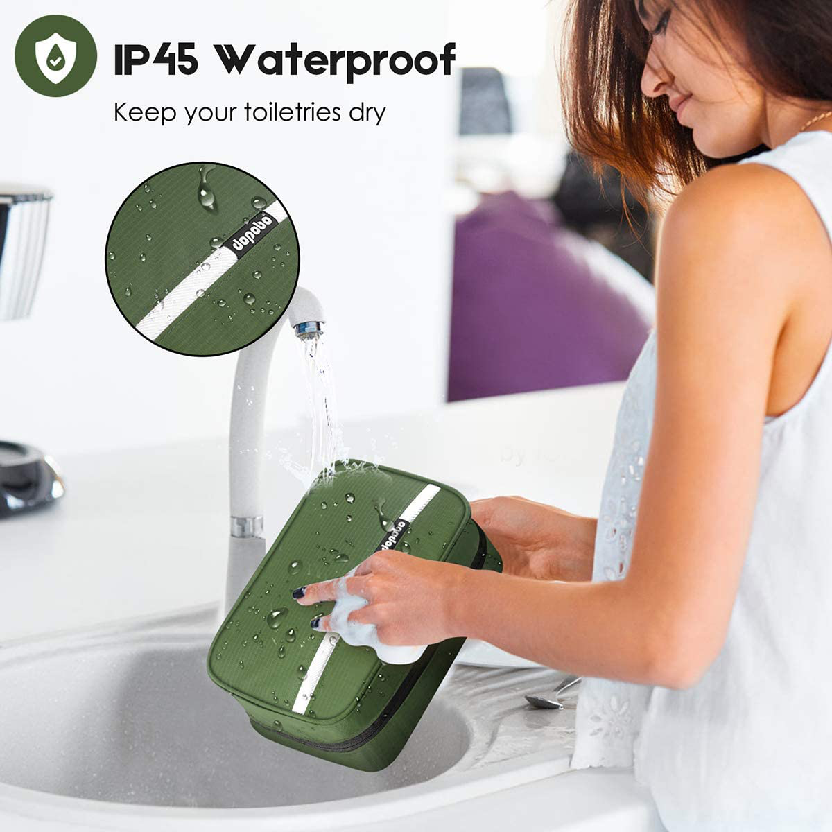 Skørter | Dopobo Travel Toilet Bag Portable Hanging Water-Repellent Wash Bag for Travel, Business Trip, Camping