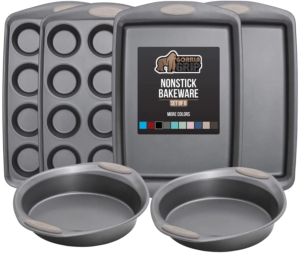 Skørter | Multipack Gorilla Grip Bakeware Sets, Nonstick, Heavy Duty Carbon Steel