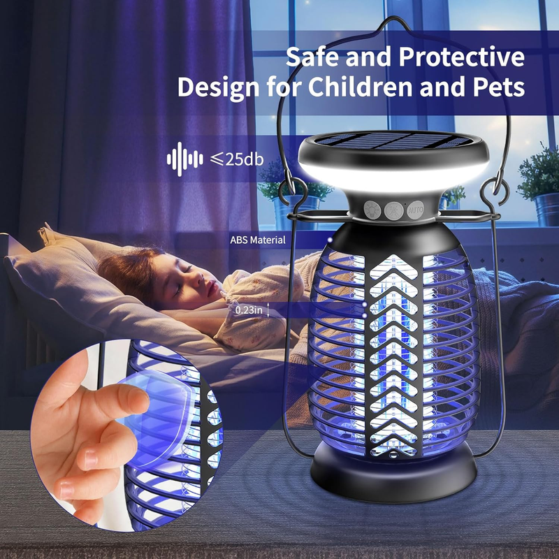 Skorter | Outdoor solar insect killer with LED light - 4000mAh - IP66 waterproof
