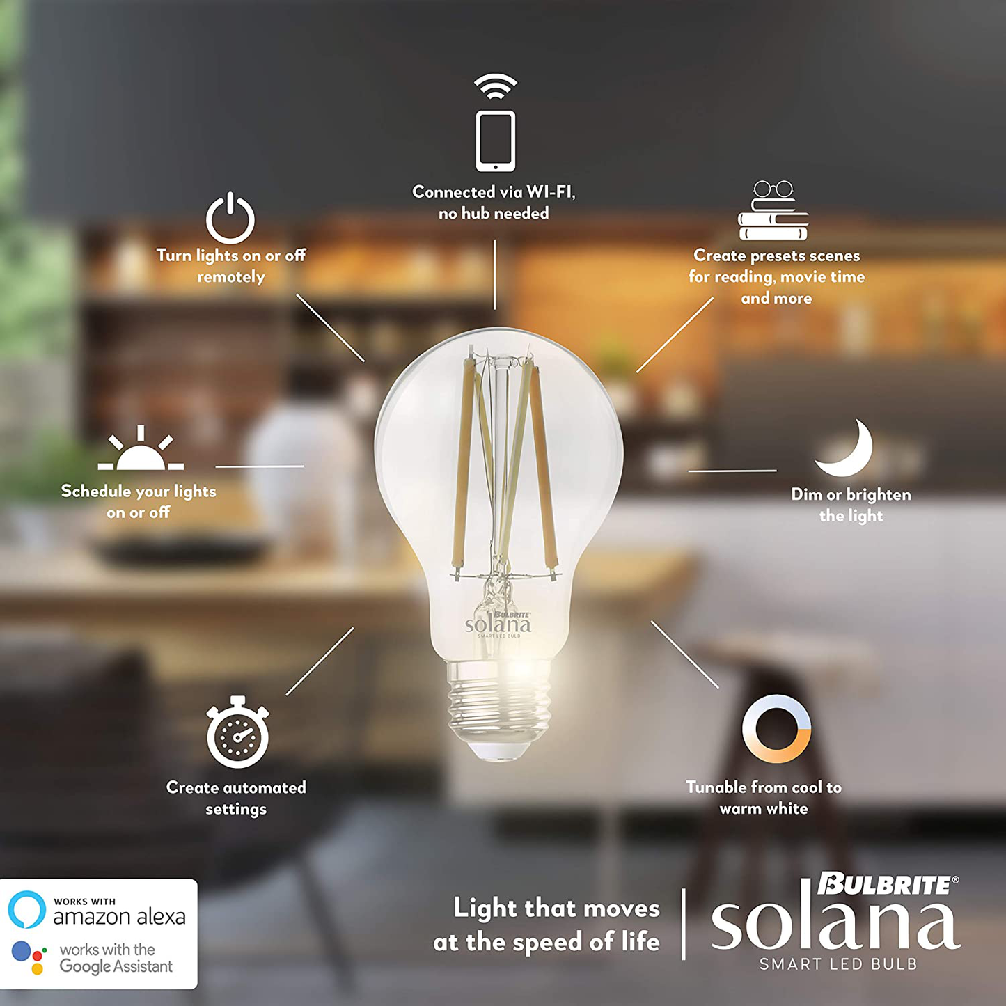 Skorter | WiFi-connected Edison filament LED smart light bulbs