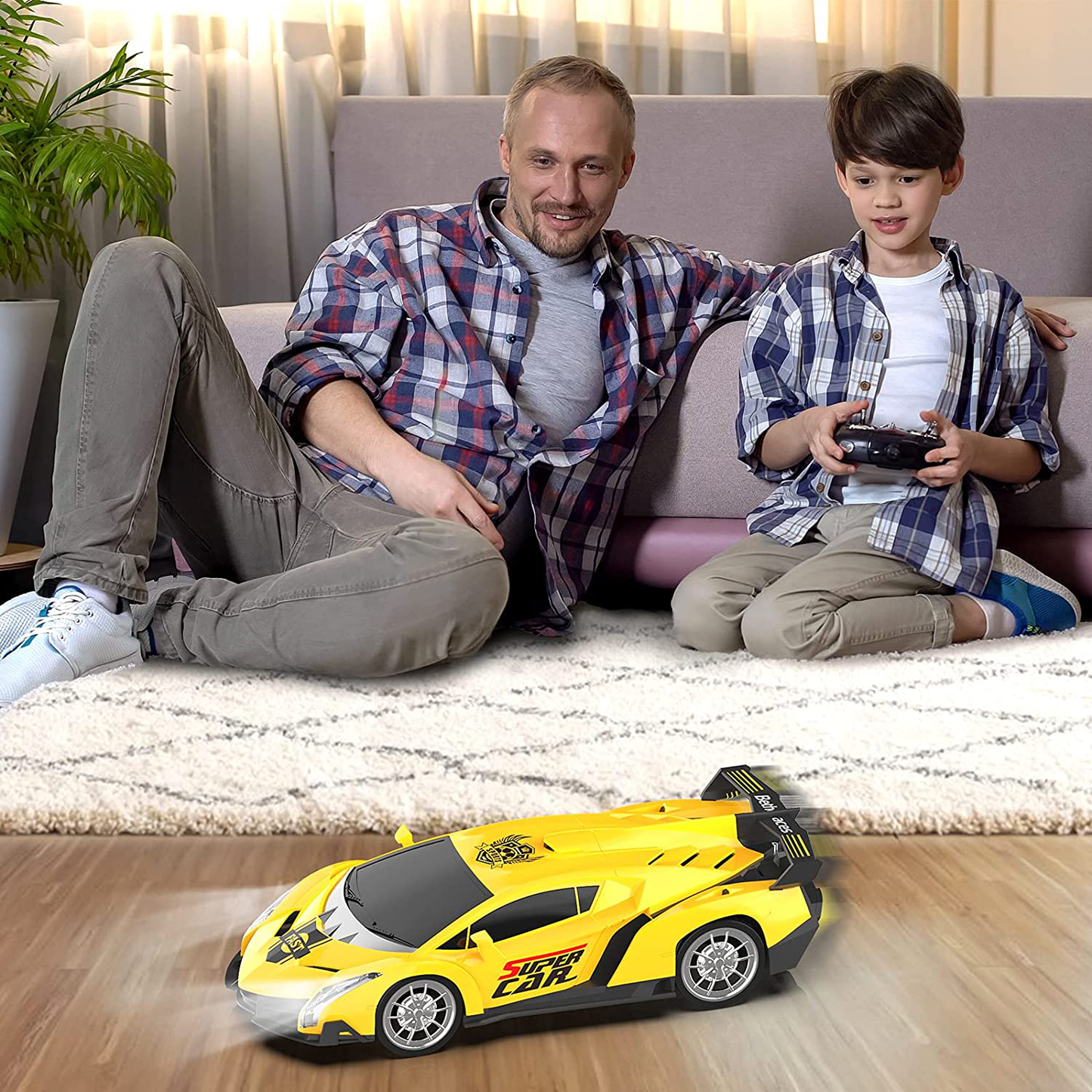 Skørter | Growsland Remote Control Car RC Cars Christmas Gifts Toys for Children 1/18 Electric Sports Racing Hobby Rc Crawler Toy Car Model Vehicle for Boys Girls Adults Included Rechargeable Batteries (Silver)