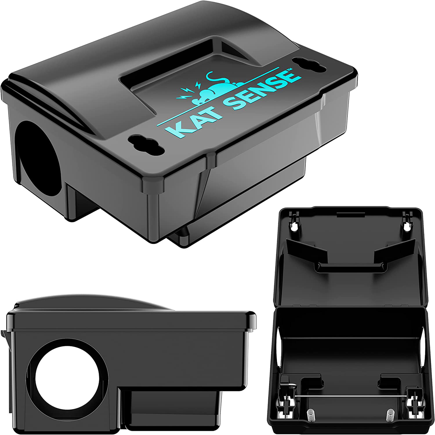 Skørter | Cat Sense Rat Bait Station Traps, Reusable Humane Rat Box Against Mice Chipmunks And Egersneller That Work, Smart Tamper-Proof Burhouse to Secure Bait Block and Pellets, Mouse Bait Station Outdoor