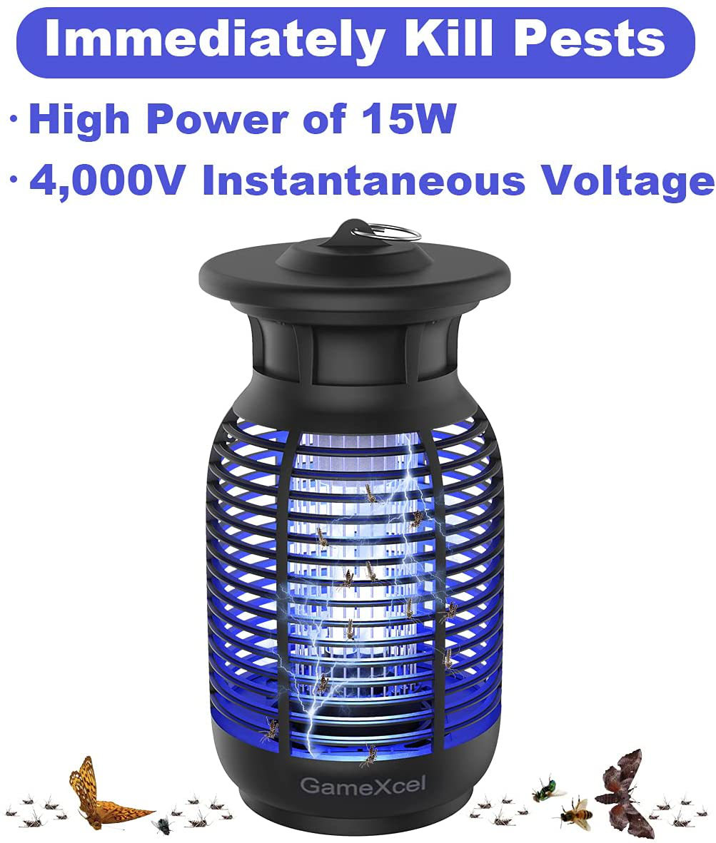 Skørter | Bug Zapper Electric Mosquito Zapper Mosquito Killer Outdoor and Indoor Insect Fly Traps UV Insect Catch Insect Killer Mosquito Pest Attracting Trap for Home Patio Backyard Round