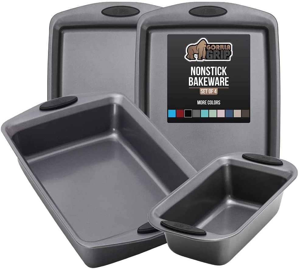 Skørter | Multipack Gorilla Grip Bakeware Sets, Nonstick, Heavy Duty Carbon Steel