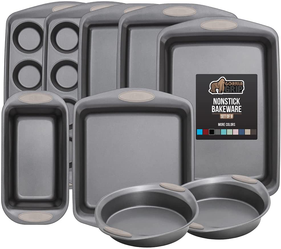 Skørter | Multipack Gorilla Grip Bakeware Sets, Nonstick, Heavy Duty Carbon Steel
