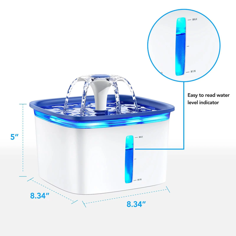 Skorter | Pet fountain with Anti-Slip Mat Dispenser with Smart Pump - Cat or Dog