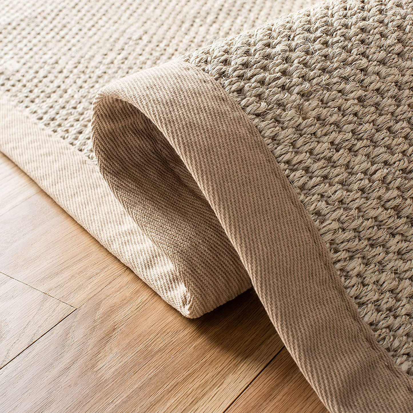 Skørter | Safavieh Natural Fiber Collection NF143B Border Sisal Area Rug, 3' x 5', Marble / Linen
