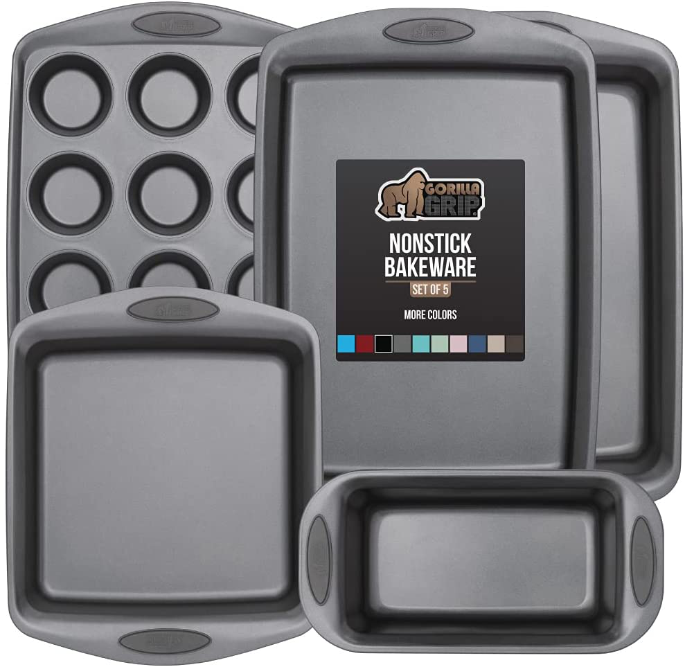 Skørter | Multipack Gorilla Grip Bakeware Sets, Nonstick, Heavy Duty Carbon Steel