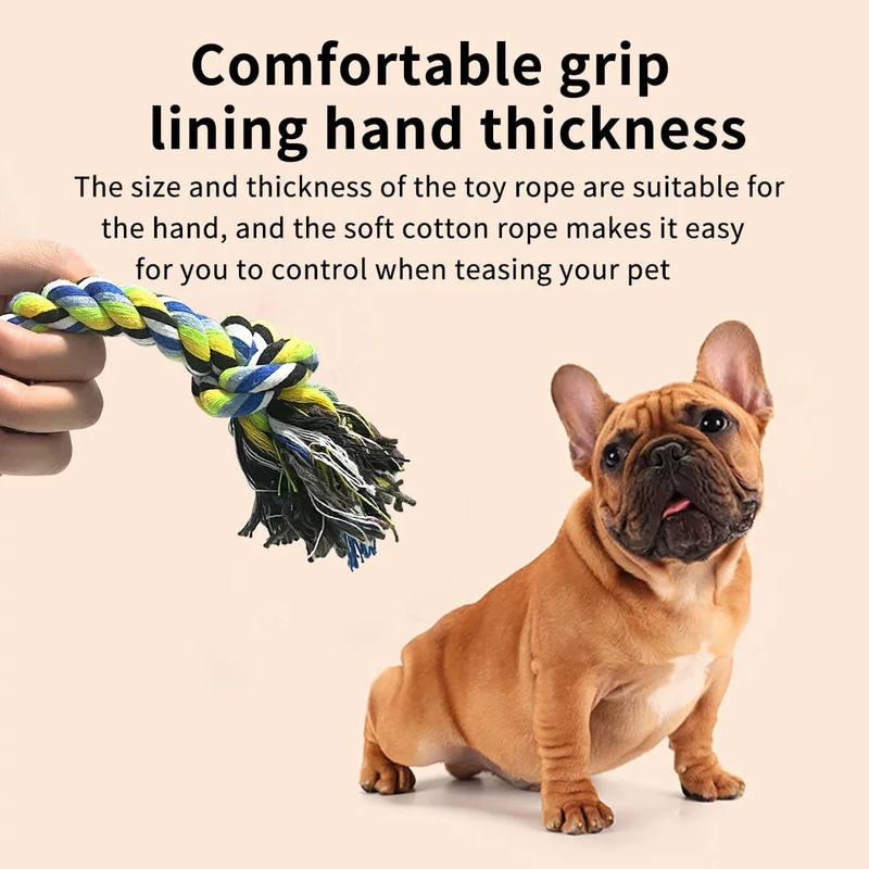Skorter | 12 Pack Dog Toys for Large Dogs - Aggressive Chewers, 100% Cotton for Teeth Cleaning