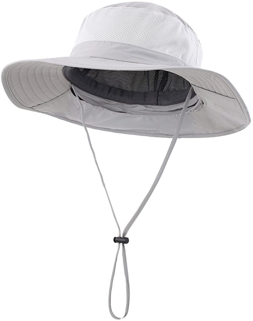 Skorter | Outdoor Upf50+ Mesh Sun Hat Wide Brim Fishing Hat With Neck Flap