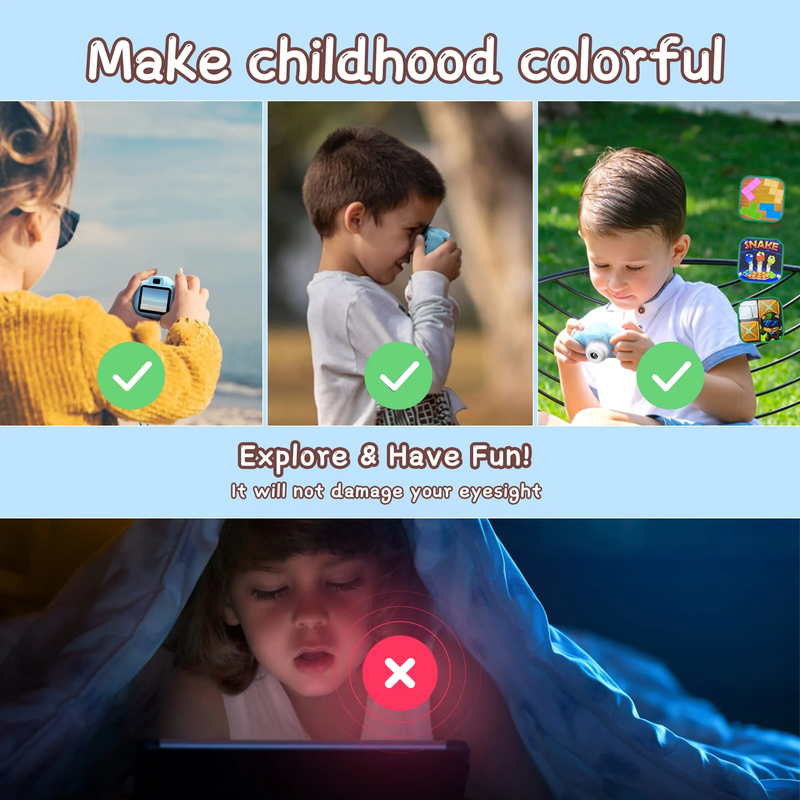 Skørter | Kids 1080P HD 20MP Digital Camera with 32GB SD card