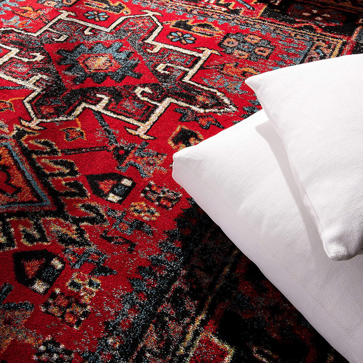 Skørter | Safavieh Vintage Hamadan Collection VTH211A Oriental Traditional Persian Non-Shedding Stain Resistant Living Room Bedroom Runner, 2'3" x 8', Red / Multi