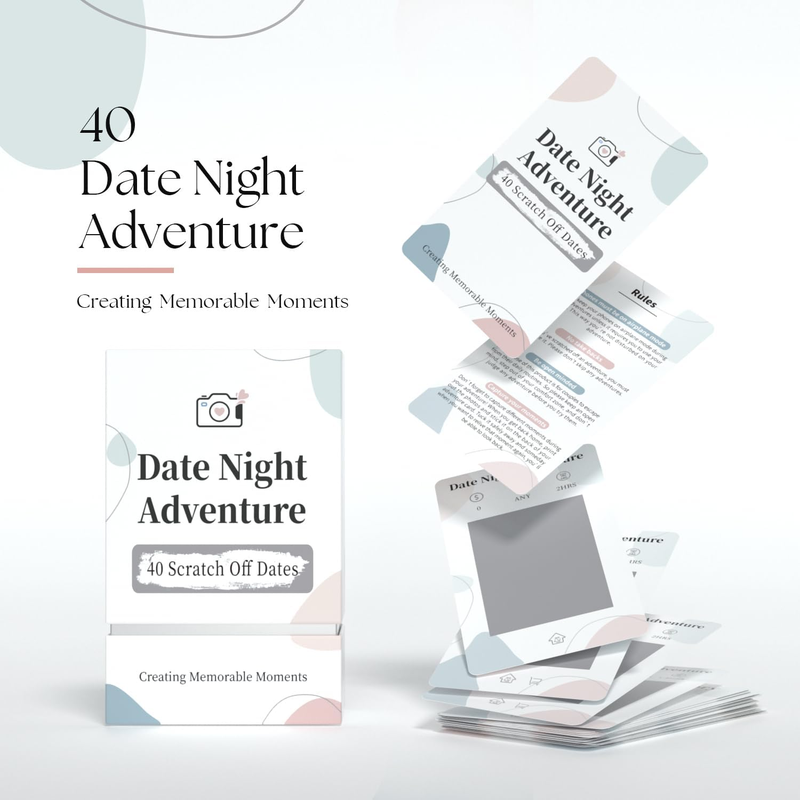 Skørter | 40 Date Ideas For Date Night - Unique Date Scratch Off Cards