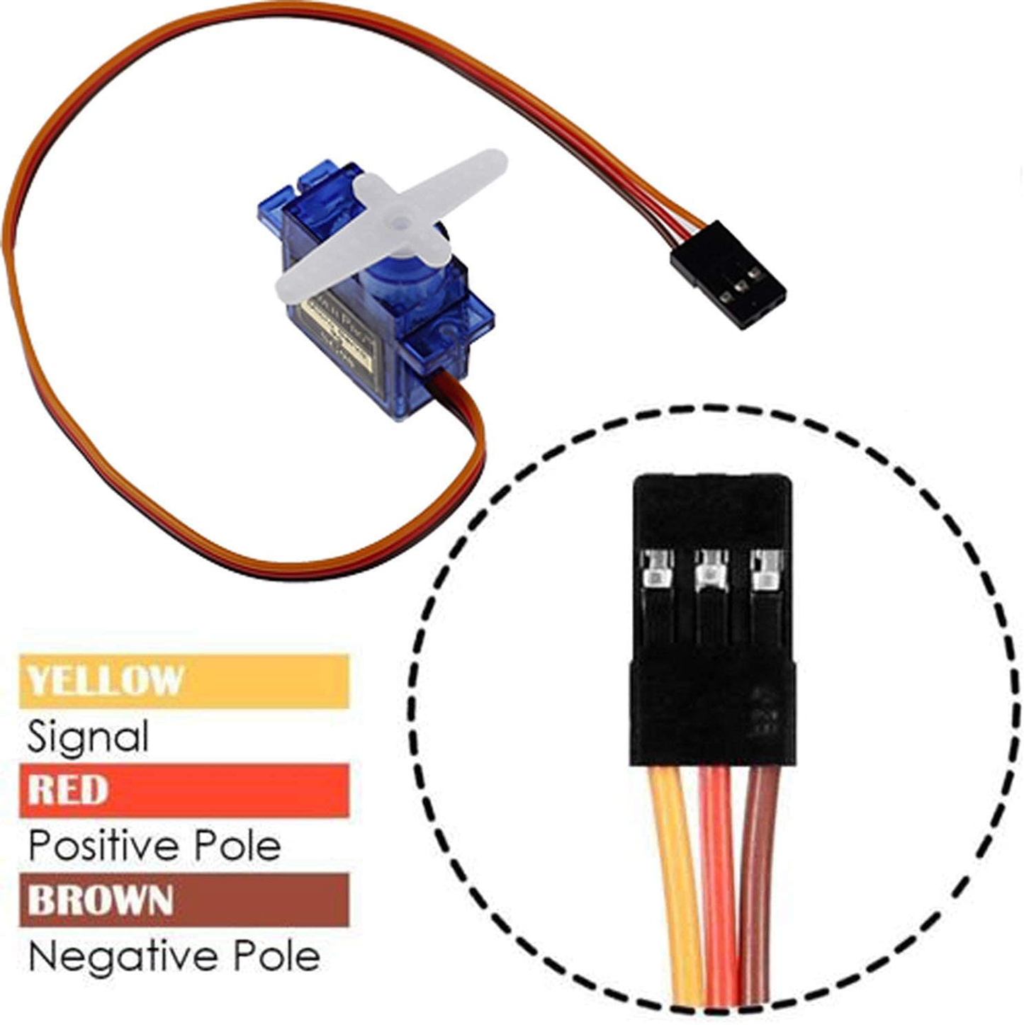 Skorter | 10Pcs SG90 9g Micro Servos for RC Robot Helicopter Plane Control Car Boat