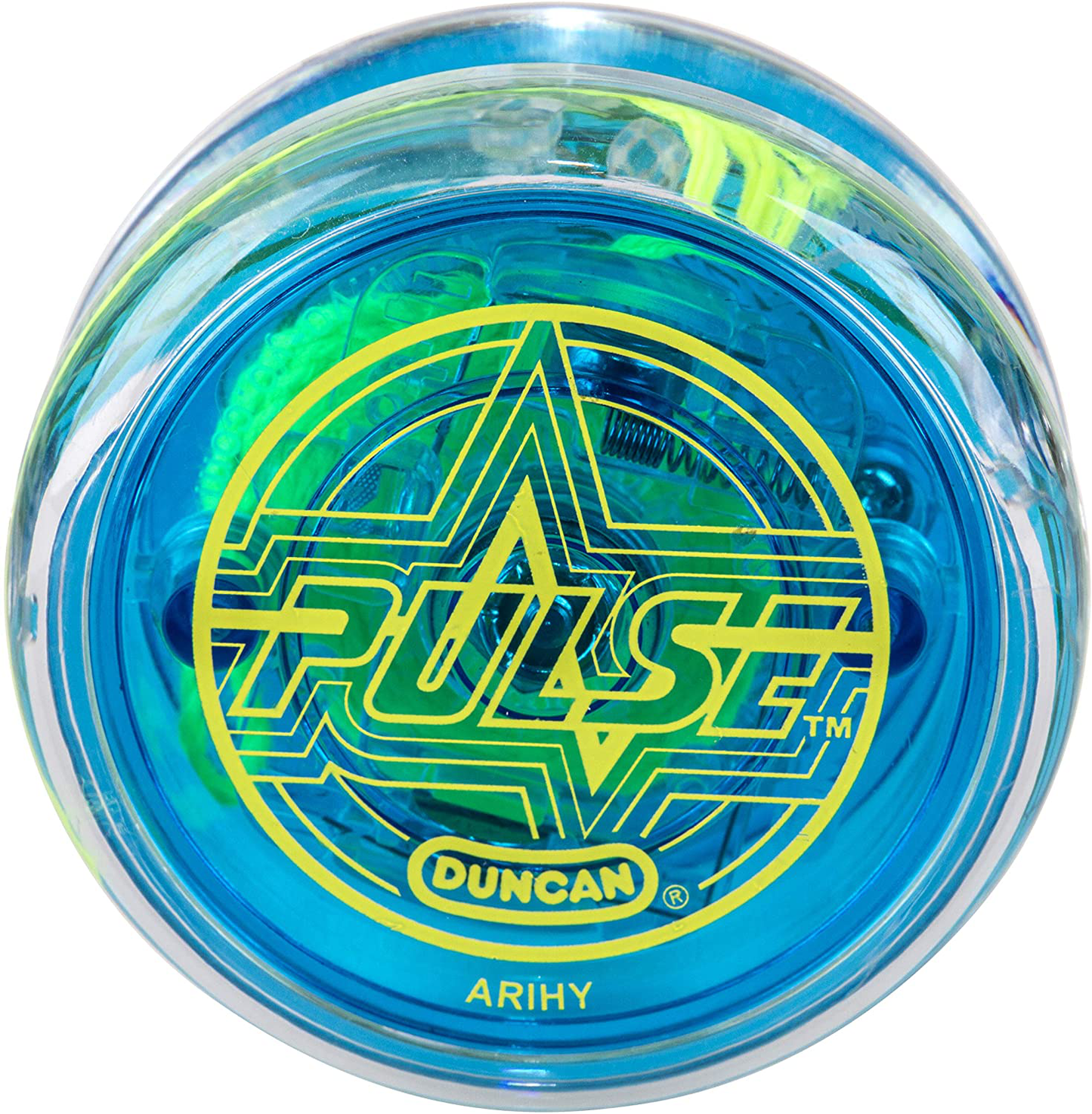 Skorter | Duncan Toys Pulse Led Light-Up Yo-Yo, Intermediate Level Yo-Yo With Ball Bearing Axle And Led Lights, Clear/Green