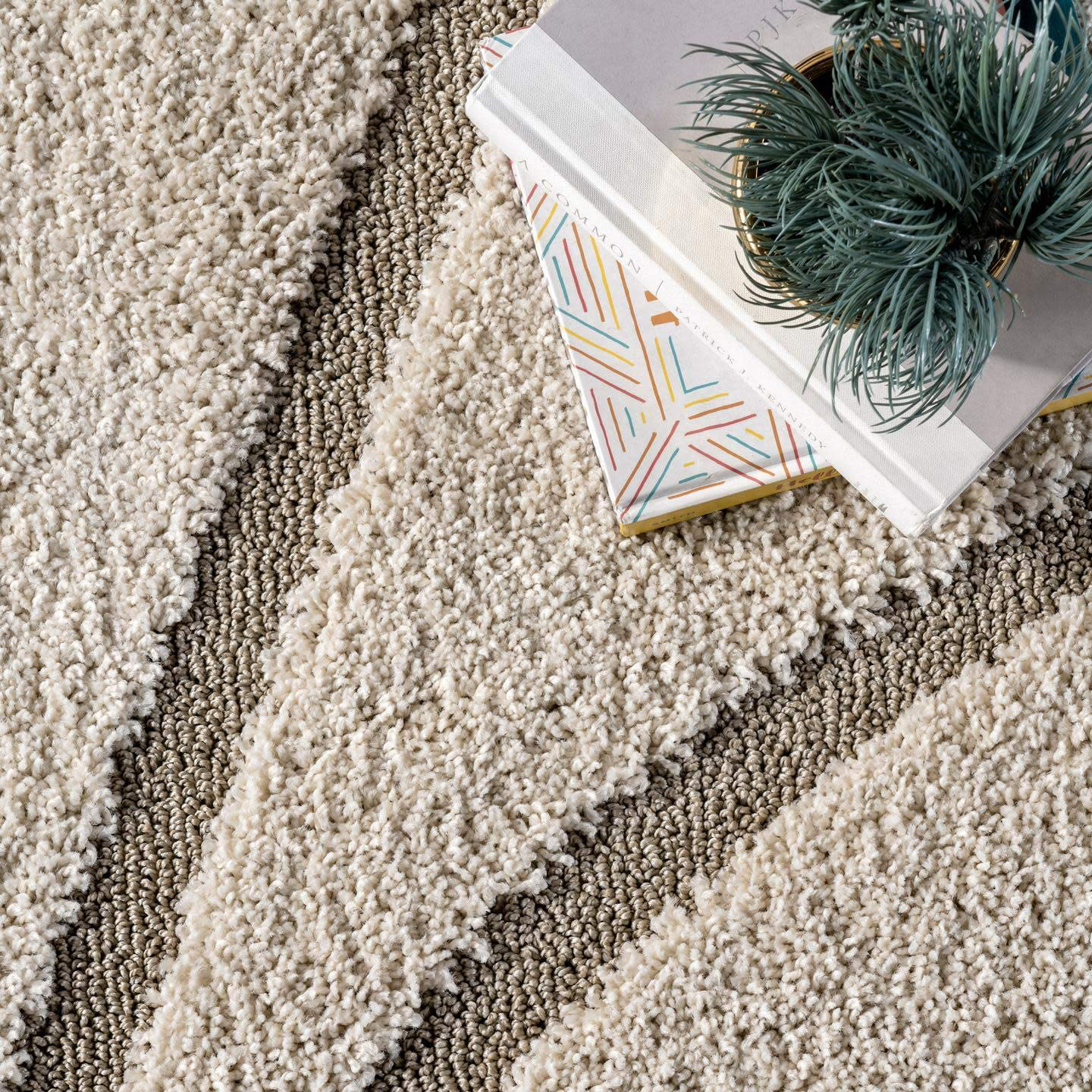 Skørter | nuLOOM Carolyn Cozy Soft & Plush Shag Rug, 4' Square, Cream