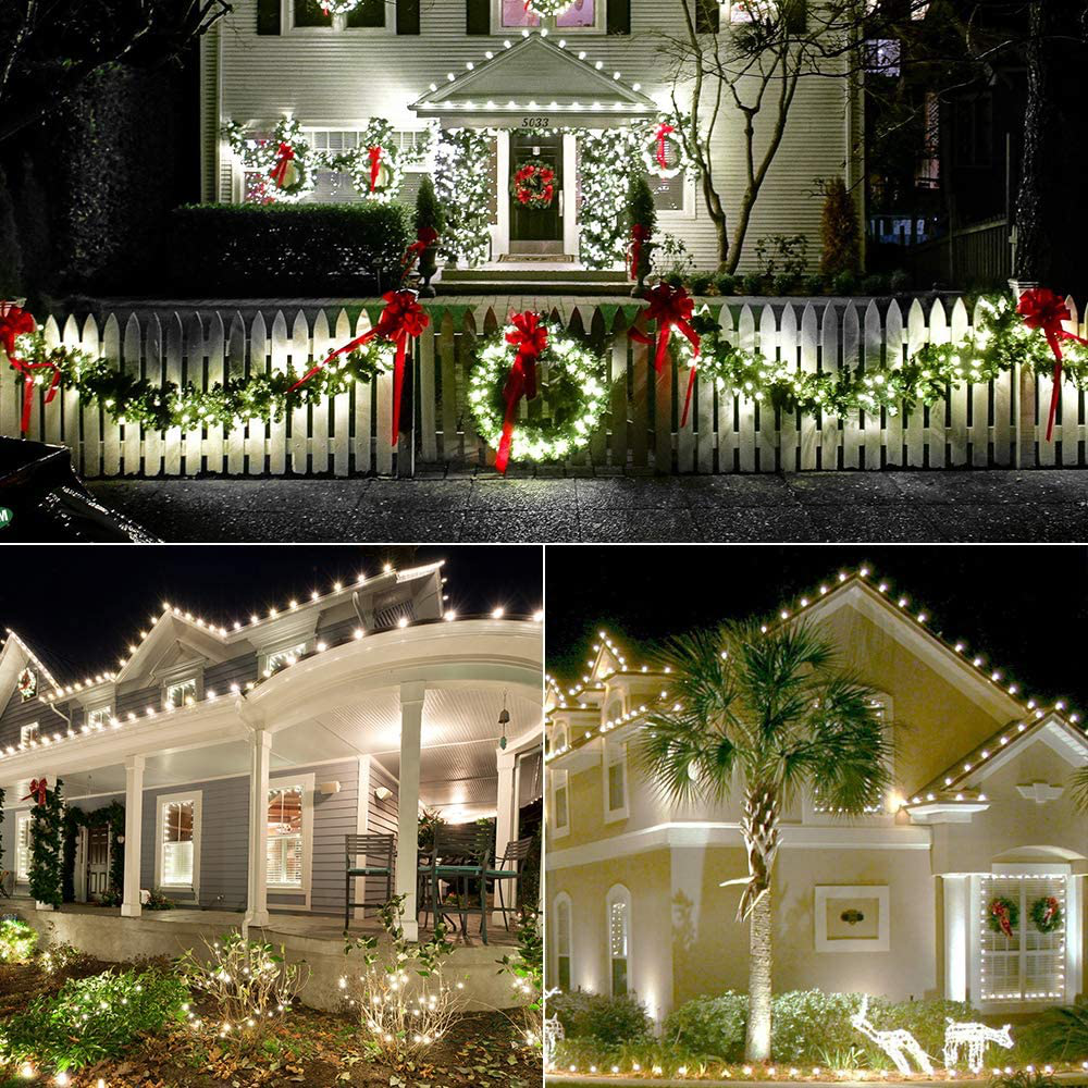 Skørter | Brizled Red Christmas Lights, 16 Feet 25 LED Faceted C9 Christmas Lights, Connectable 120V UL Certified Christmas Tree Lights