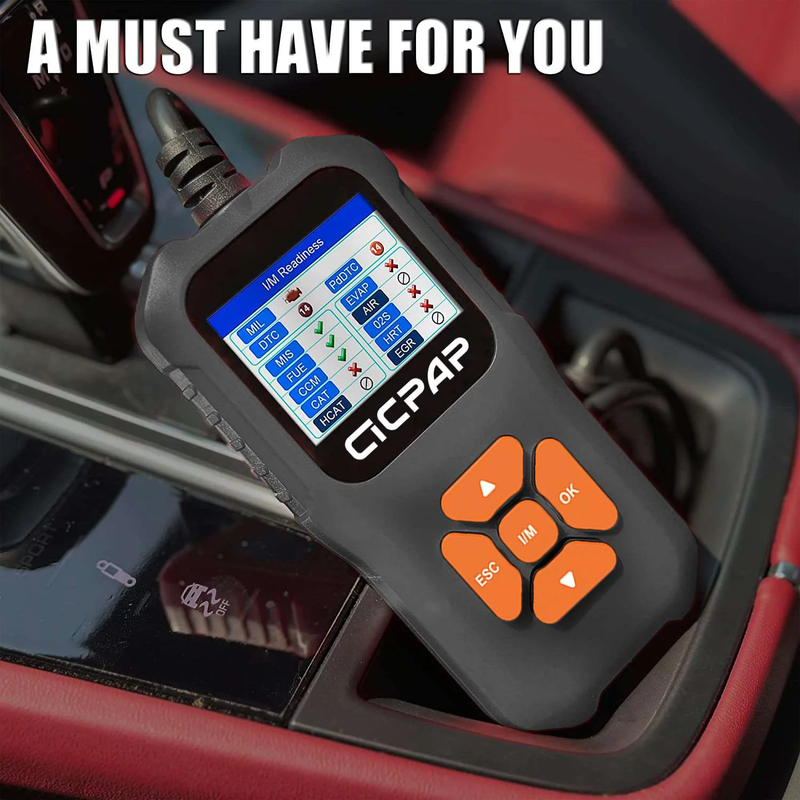Skørter | OBD2 Scanner Error Code Reader, Engine Fault Car Diagnostic Tool for Rapid Error Code Detection