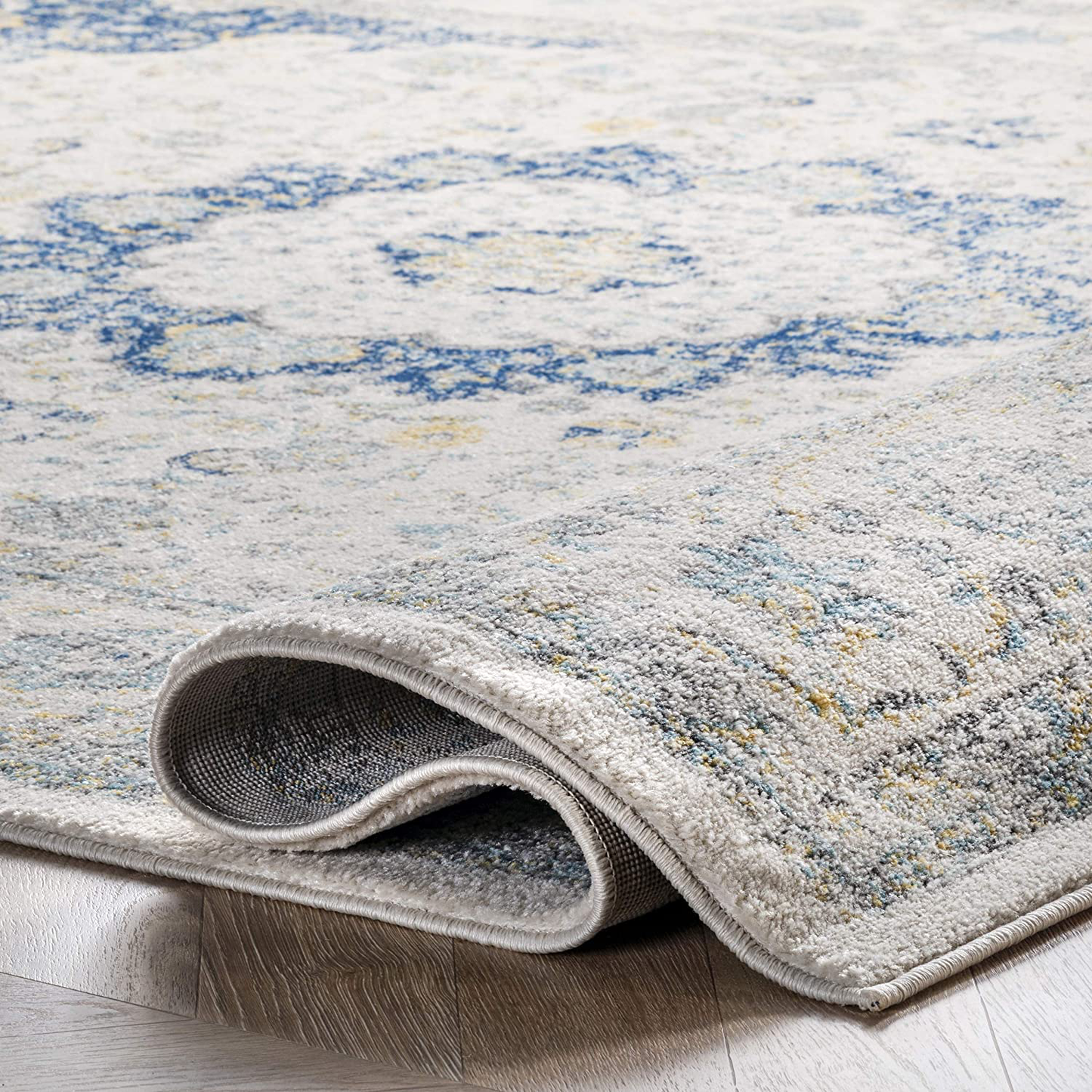 Skørter | nuLOOM Paisley Verona Vintage Persian Rug, 3' x 5' Oval, Blue