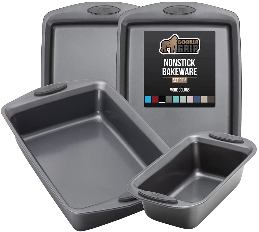 Skørter | Multipack Gorilla Grip Bakeware Sets, Nonstick, Heavy Duty Carbon Steel