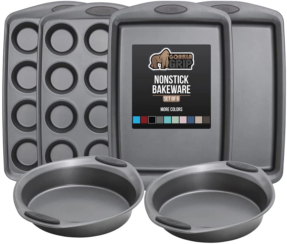Skørter | Multipack Gorilla Grip Bakeware Sets, Nonstick, Heavy Duty Carbon Steel