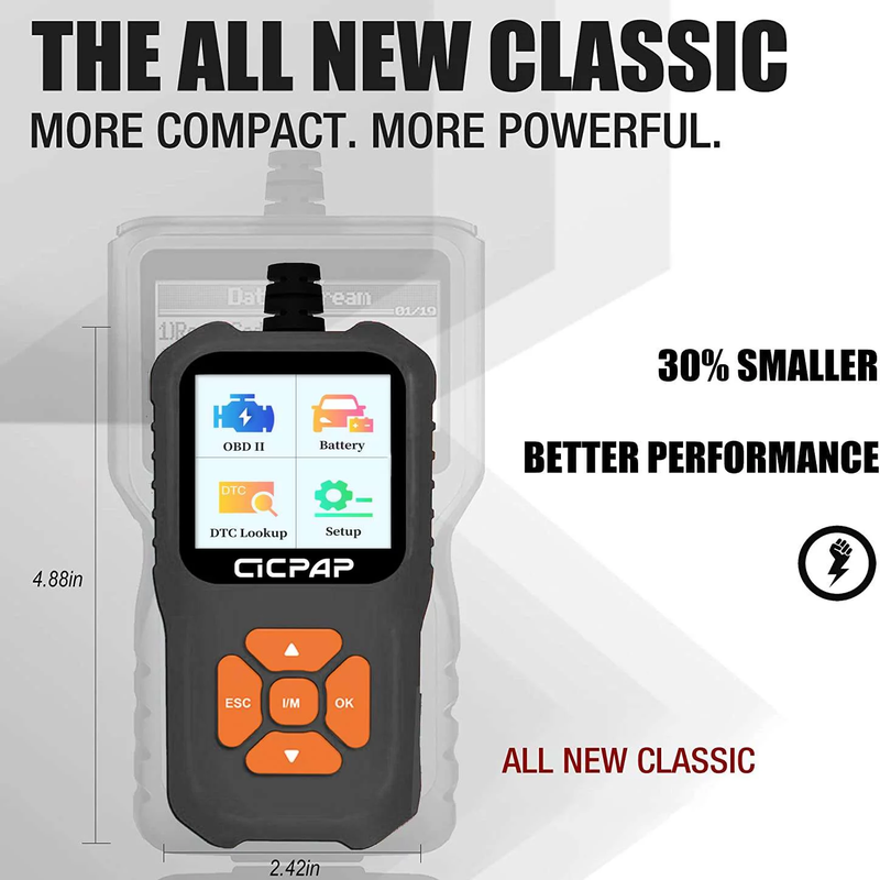 Skørter | OBD2 Scanner Error Code Reader, Engine Fault Car Diagnostic Tool for Rapid Error Code Detection