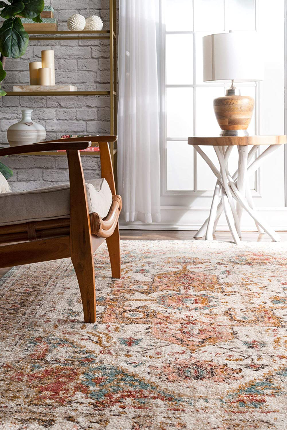 Skørter | nuLOOM Shane Persian Vintage Rug, 3' x 5', Beige