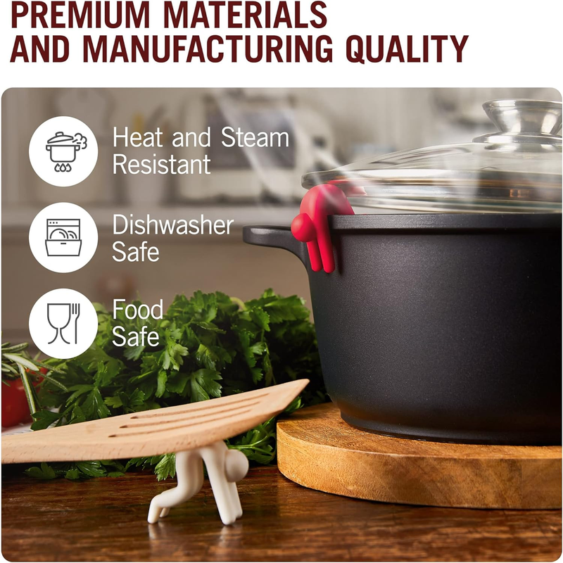 Skørter | Pot Lid Hebe-Holder - Keeps the Pots from Boiling Over