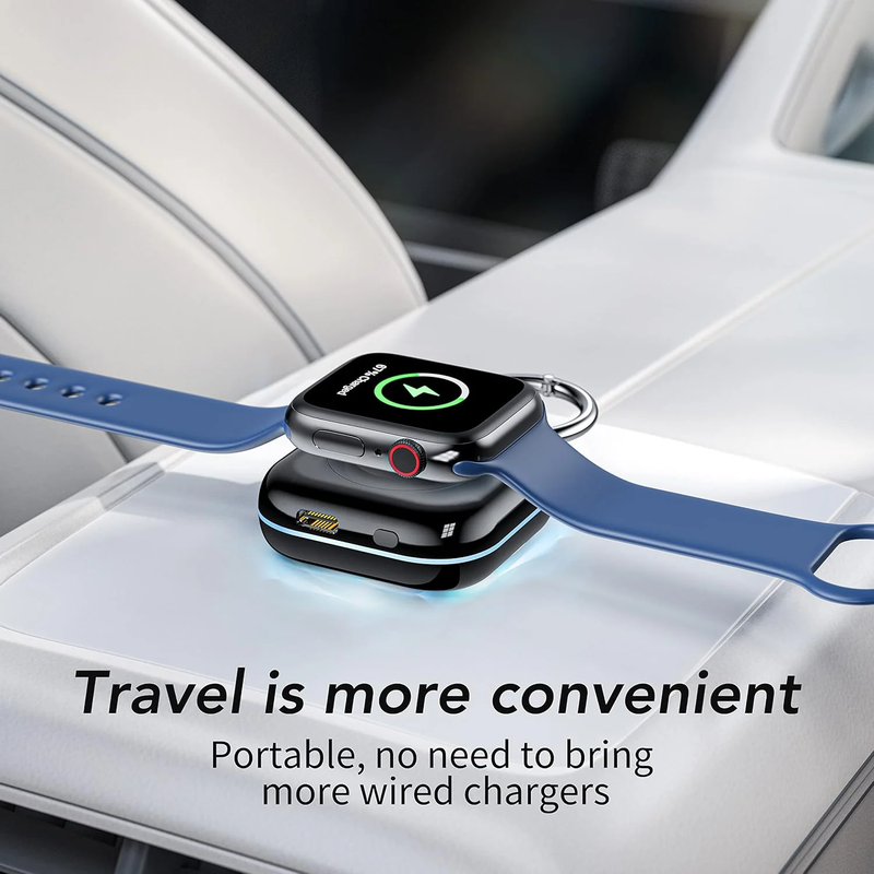 Skorter | 1200mAh Portable Charger for Apple Watch Wireless Magnetic Power Bank Keychain
