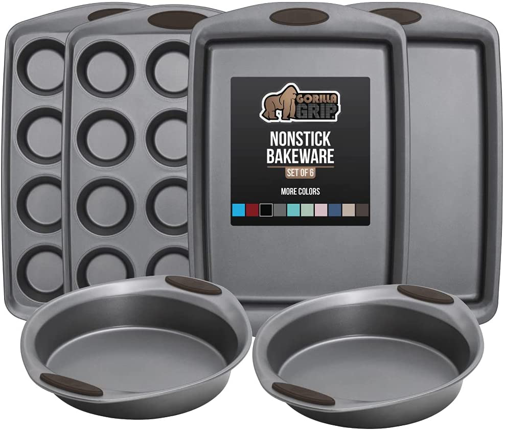 Skørter | Multipack Gorilla Grip Bakeware Sets, Nonstick, Heavy Duty Carbon Steel