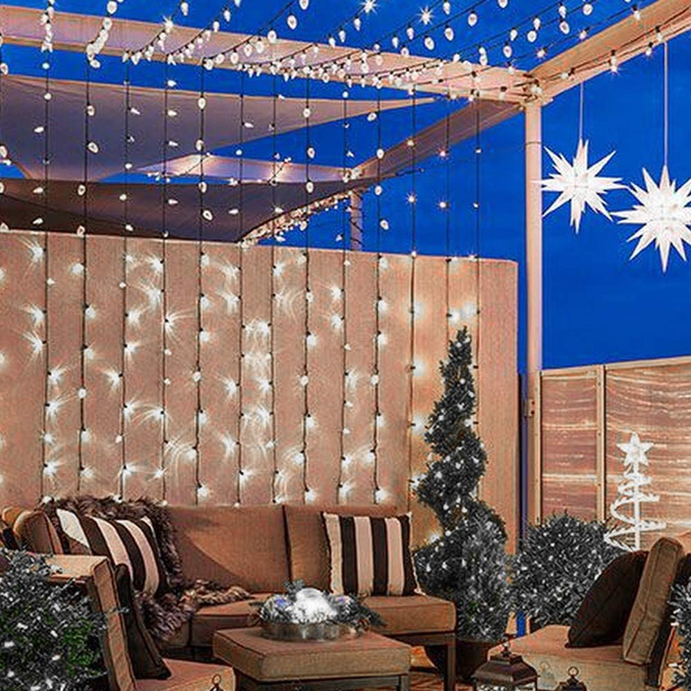Skørter | Brizled Red Christmas Lights, 16 Feet 25 LED Faceted C9 Christmas Lights, Connectable 120V UL Certified Christmas Tree Lights
