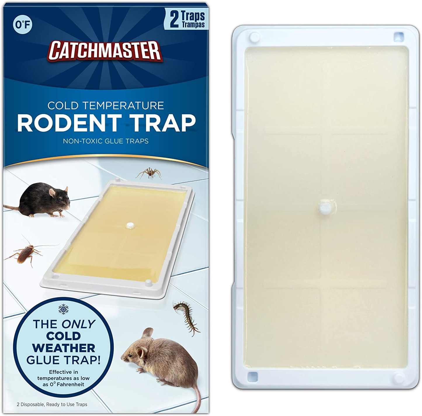 Skørter | Catchmaster Rat, Mouse, Opossum, and Insect Cold Weather Professional Strength Glue Traps - Non-Toxic - 6 Limb Boards