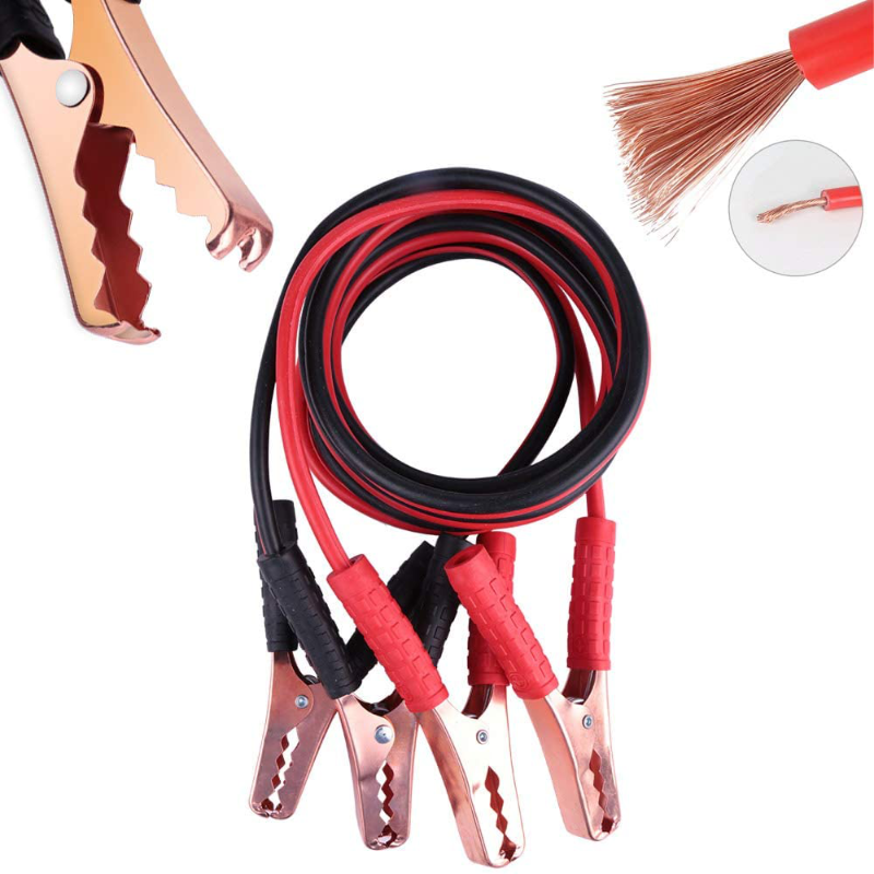 Skorter | Emergency Roadside Assistance Safety Kit - First Aid Kit, Jumper Cables, LED Warning Light, Work Gloves, Tools and More