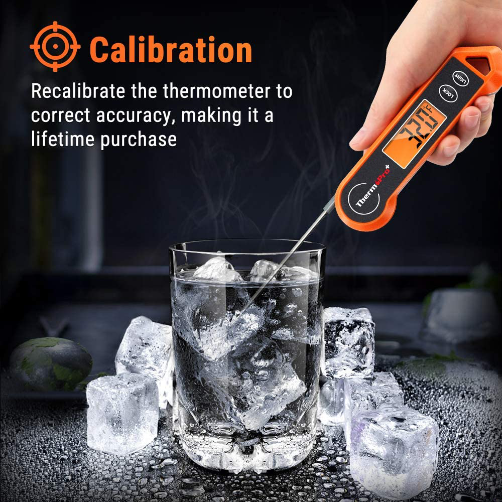 Skørter | ThermoPro TP19H Waterproof Digital Meat Thermometer for Grilling with Ambidextrous Backlit and Motion Sensor Kitchen Cooking Mat Thermometer for BBQ Grill Smokers Oil Roast Candy Thermometer