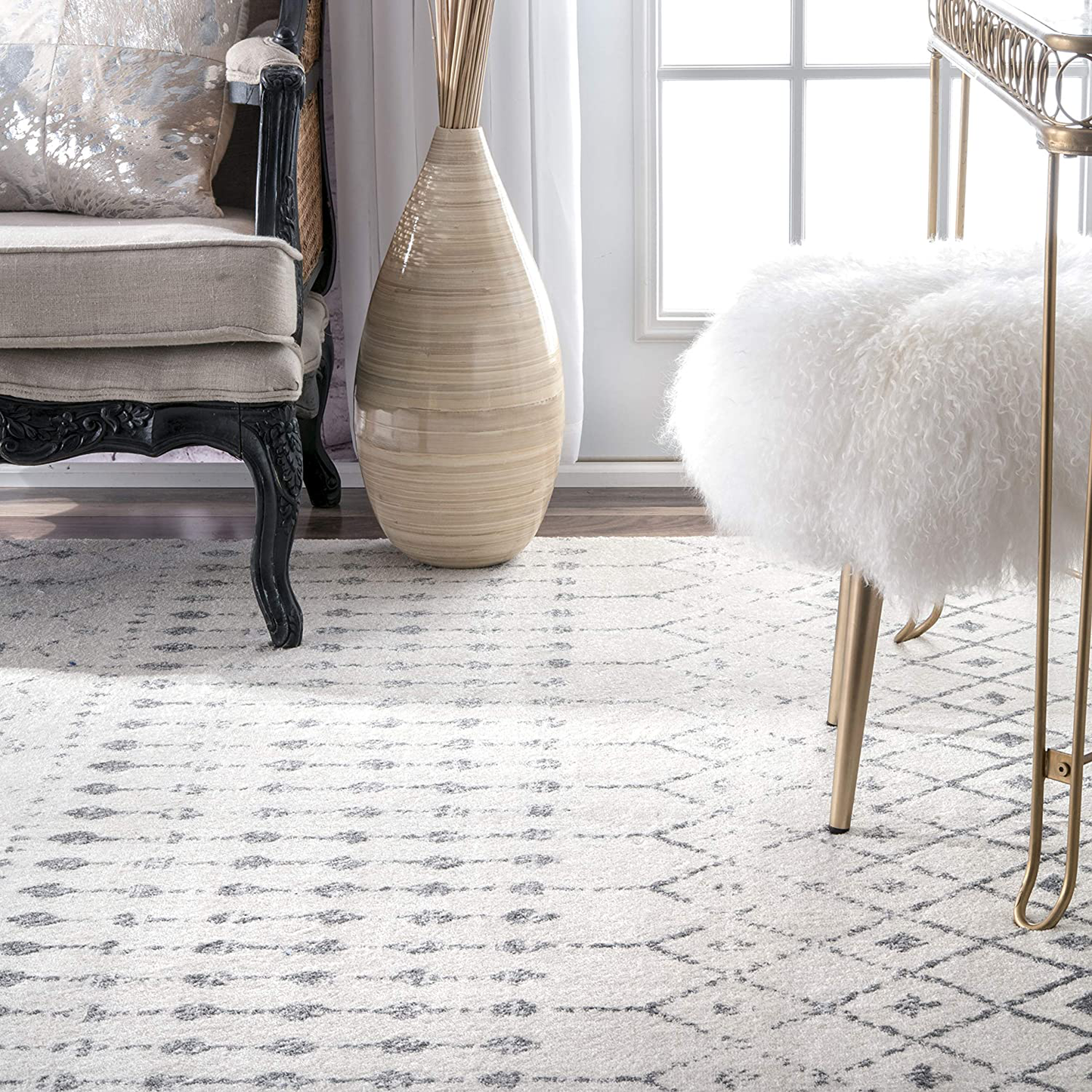 Skørter | nuLOOM Moroccan Blythe Rug, 3' x 5', Black