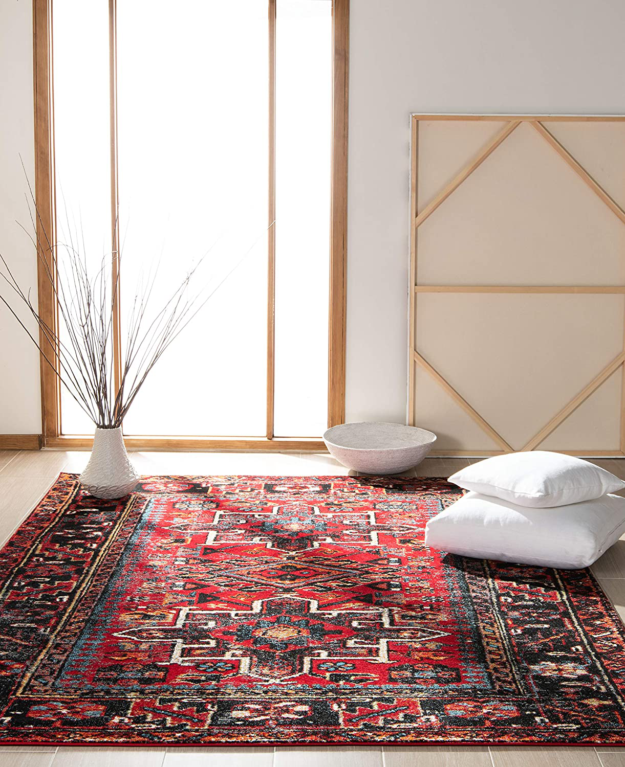 Skørter | Safavieh Vintage Hamadan Collection VTH211A Oriental Traditional Persian Non-Shedding Stain Resistant Living Room Bedroom Runner, 2'3" x 8', Red / Multi