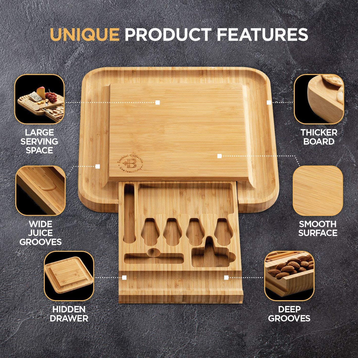 Skørter | Cheese board and knife set - Unique gift for wedding, housewarming, bridal shower, birthday